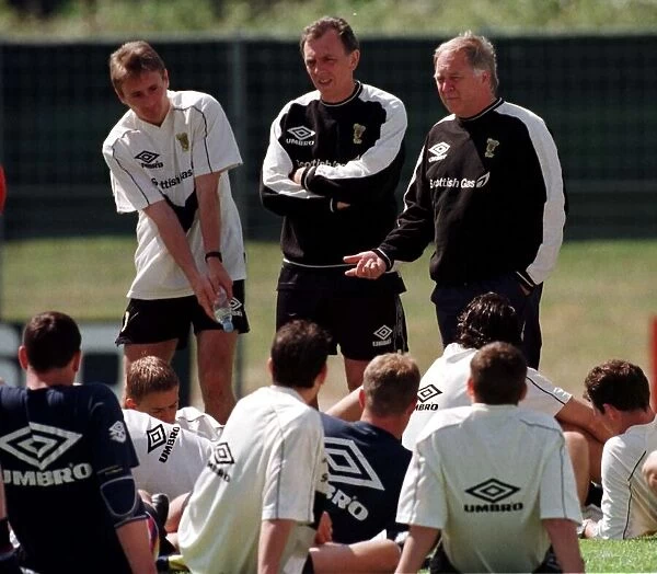 World Cup France June 1998 Scotland team training pep talk from Craig Brown