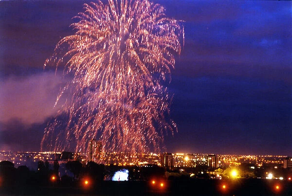 World War Two - Second World War - 50th Anniversary VE Day Celebrations - Fireworks