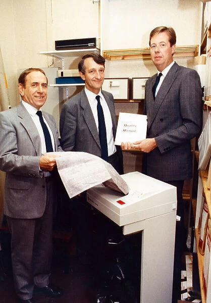 WS Atkins, Consultant Engineers, Middlesbrough. From left, director Peter Fletcher