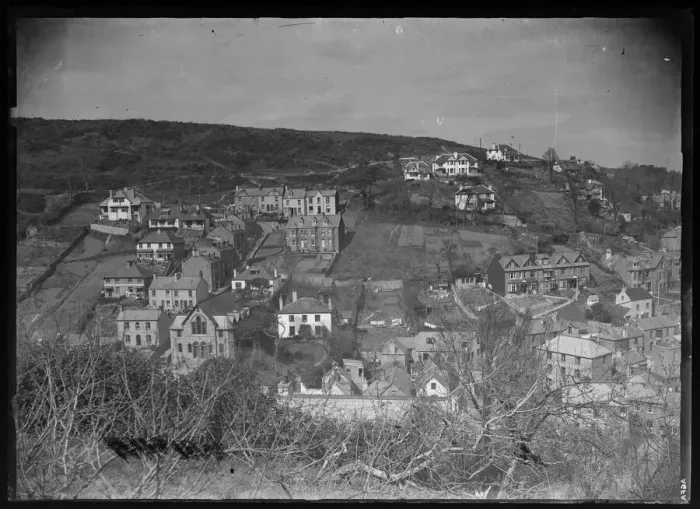 Framed Print : West Looe from Downs View Print, Box 4, Raddy Collection Framed Print : West Looe from Downs View Print, Box 4, Raddy Collection