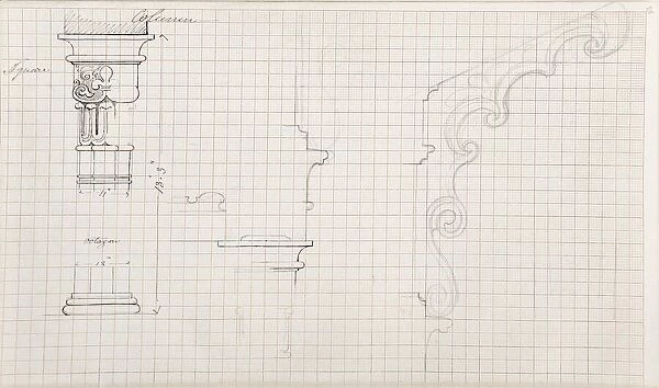 Isambard Kingdom Brunel sketch: designs for columns
