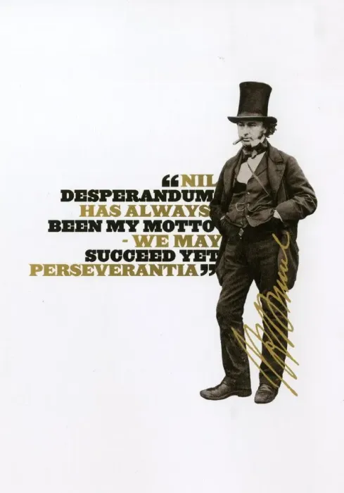 Framed Print : Print of Brunel with the motto Nil Desperandum Framed Print : Print of Brunel with the motto Nil Desperandum