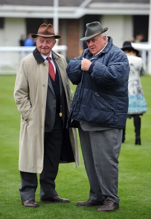 Framed Print : Peter Easterby and Mick Easterby Print, a photograph of two horse trainers Framed Print : Peter Easterby and Mick Easterby Print, a photograph of two horse trainers
