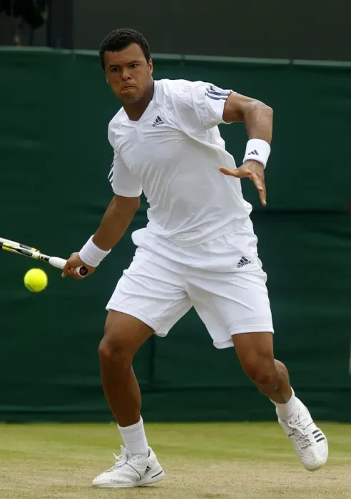 Framed Print : Jo-Wilfried Tsonga Print - Wimbledon 2010