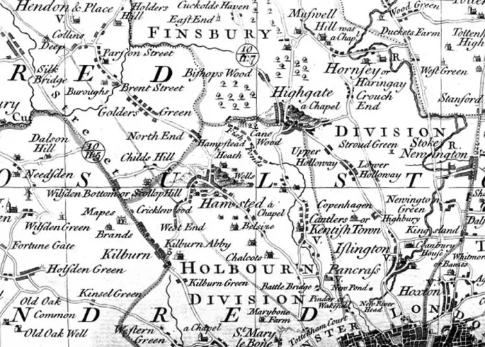 Framed Print : 1746 Rocque Map Print Framed Print : 1746 Rocque Map Print