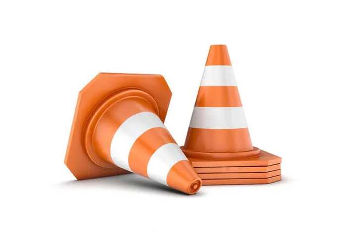 Framed Print : 3D Print of Traffic Cone Stack with Lying Cone Isolated Framed Print : 3D Print of Traffic Cone Stack with Lying Cone Isolated