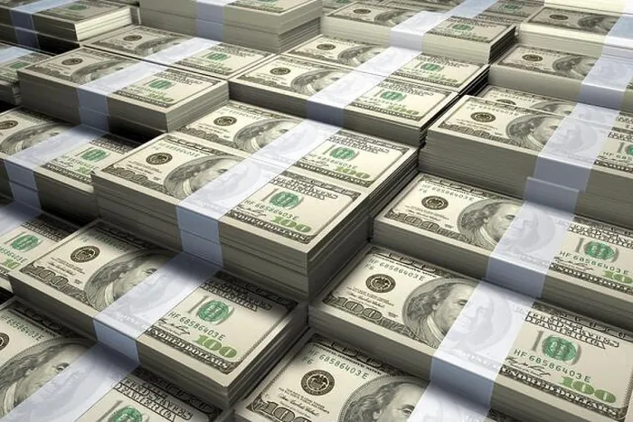 Framed Print : 100 US Dollar Bills 3D Rendering Print Framed Print : 100 US Dollar Bills 3D Rendering Print