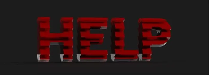 Framed Print : Red Help Text Print on Dark Background Framed Print : Red Help Text Print on Dark Background