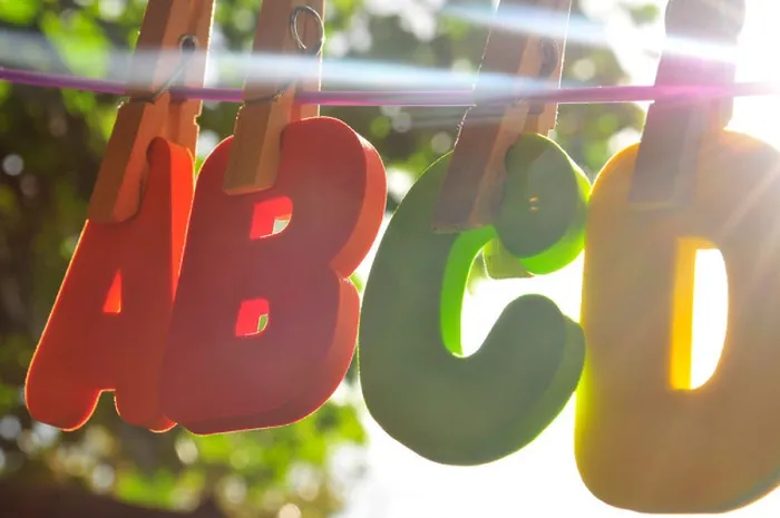 Framed Print : Alphabet Print ABCD