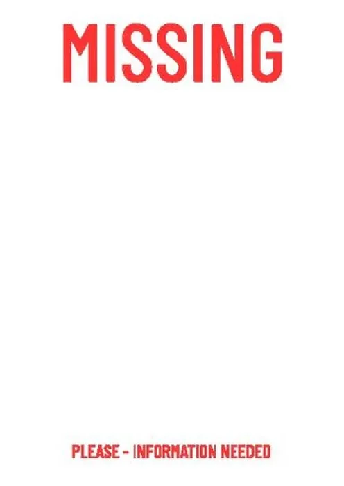 Framed Print : Blank Missing Person Print Poster Template Framed Print : Blank Missing Person Print Poster Template
