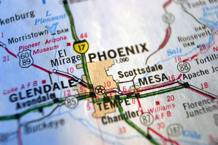 Framed Print : Phoenix City Close-up Print Framed Print : Phoenix City Close-up Print