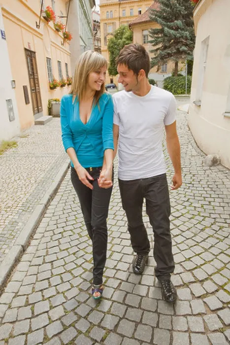 Framed Print : Couple Walking Print Framed Print : Couple Walking Print