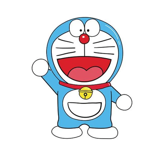 Framed Print : Doraemon Cute Vector Illustration Print Framed Print : Doraemon Cute Vector Illustration Print