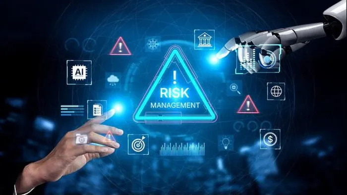Framed Print : Futuristic Risk Management Print Framed Print : Futuristic Risk Management Print