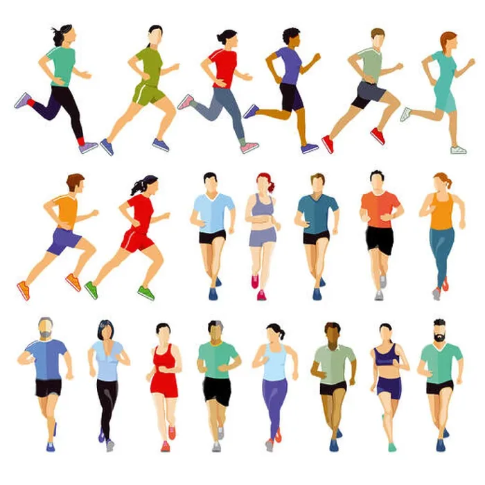 Framed Print : Group of Runners Print Framed Print : Group of Runners Print