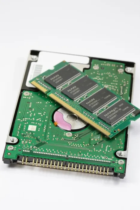 Framed Print : Hard Disk and RAM Module Print