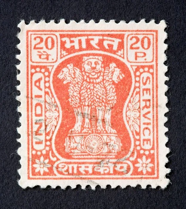 Framed Print : Indian Postage Stamp Print Framed Print : Indian Postage Stamp Print
