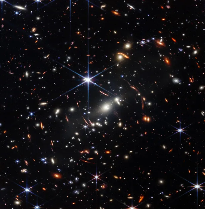 Framed Print : James Webb Telescope's First Deep Field Galaxy Cluster Print Framed Print : James Webb Telescope's First Deep Field Galaxy Cluster Print