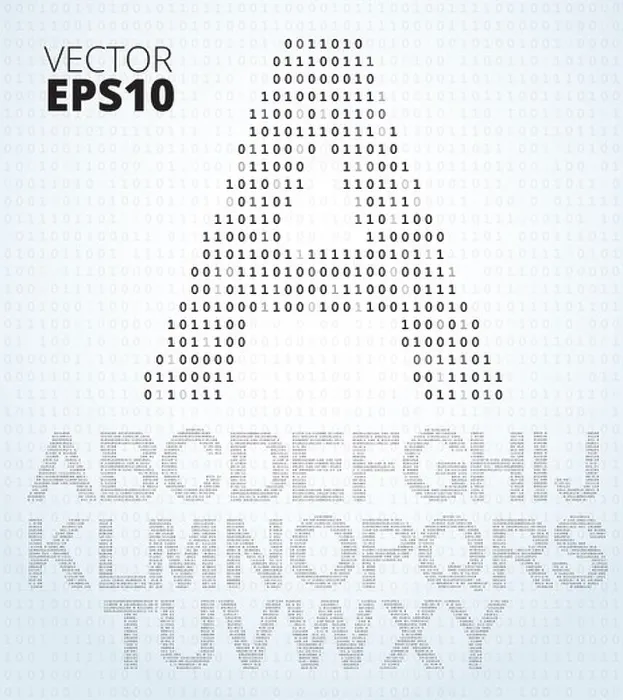 Framed Print : Binary Code Alphabet Print featuring Alamy's A-Z Font Listing Framed Print : Binary Code Alphabet Print featuring Alamy's A-Z Font Listing