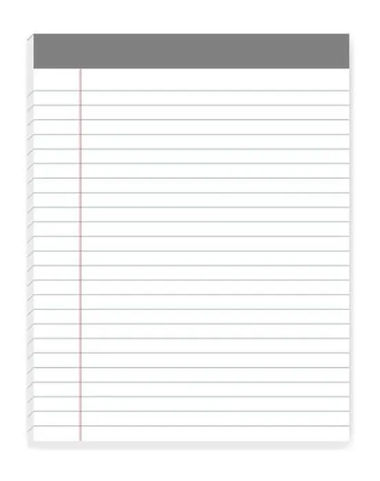 Framed Print : Print of Lined Letter Format Writing Pads with Margin Framed Print : Print of Lined Letter Format Writing Pads with Margin