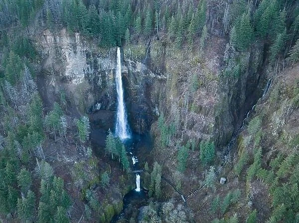 The magnificent Multnomah Falls, over 600 feet high, is located on the Oregon side of the Columbia River Gorge, just about 30 miles east of Portland