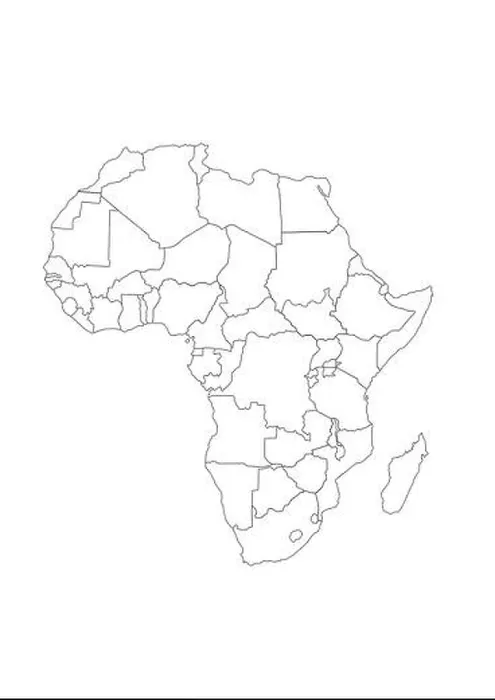 Framed Print : Africa Map Print - Alamy Framed Print : Africa Map Print - Alamy
