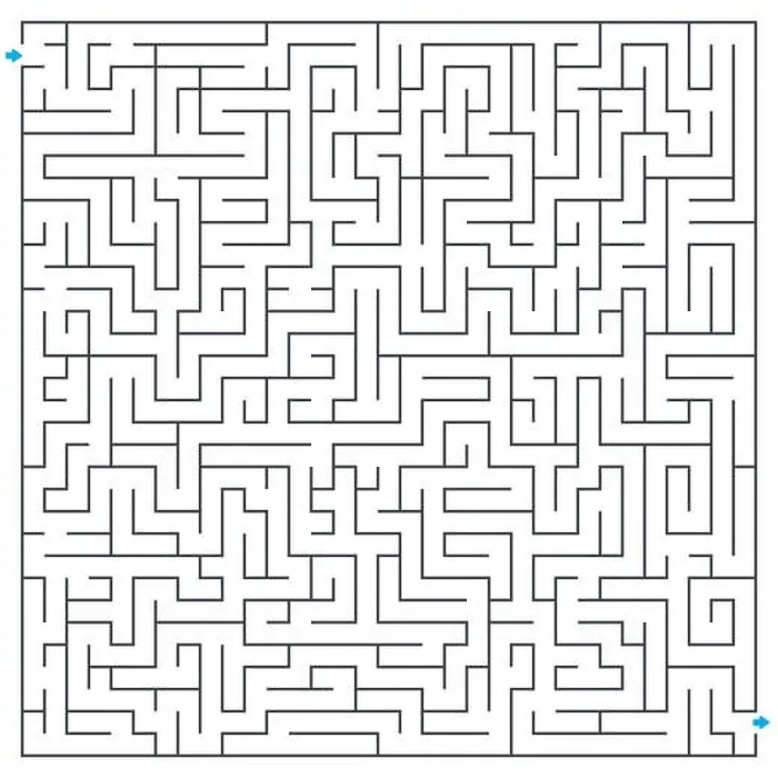 Framed Print : Square Maze Print Framed Print : Square Maze Print