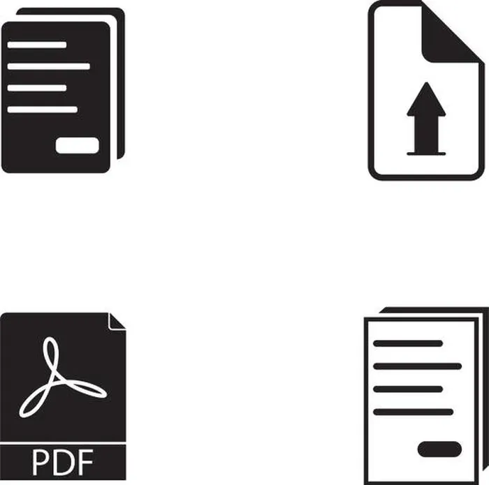 Framed Print : PDF Icon Vector Print Template