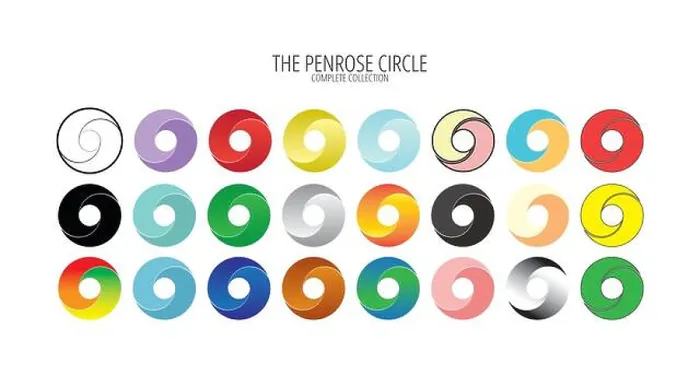 Framed Print : Penrose Impossible Circle Print Framed Print : Penrose Impossible Circle Print