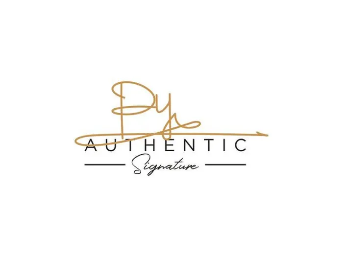 Framed Print : PY Signature Logo Template Vector Print Framed Print : PY Signature Logo Template Vector Print