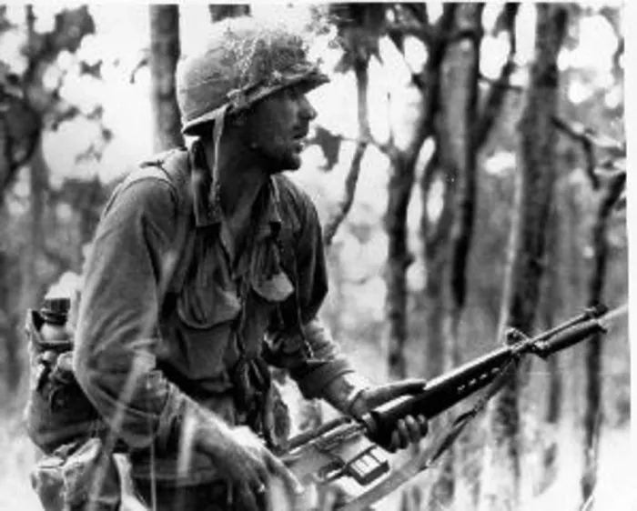 Framed Print : Rick Rescorla in war Print Framed Print : Rick Rescorla in war Print