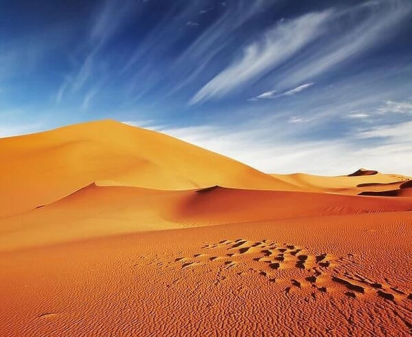 Sand dunes of Sahara Desert, Algeria