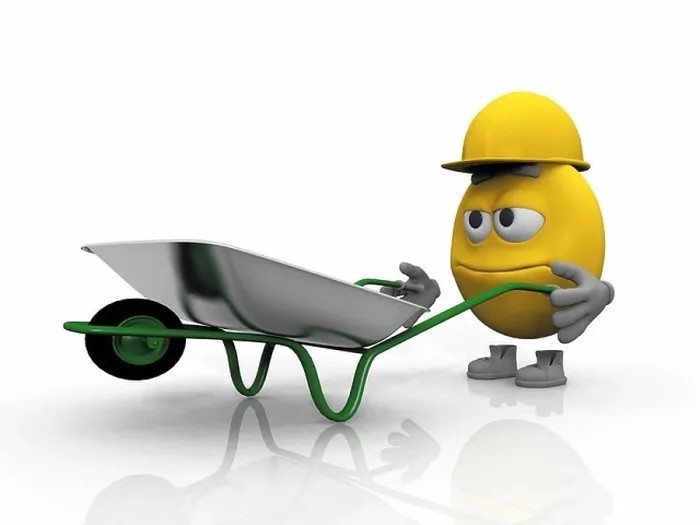 Framed Print : Smile Worker with Wheelbarrow Print Framed Print : Smile Worker with Wheelbarrow Print