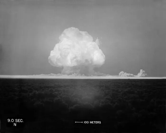 Framed Print : Trinity Test Print, 9.0 Seconds Explosion in New Mexico Desert Framed Print : Trinity Test Print, 9.0 Seconds Explosion in New Mexico Desert