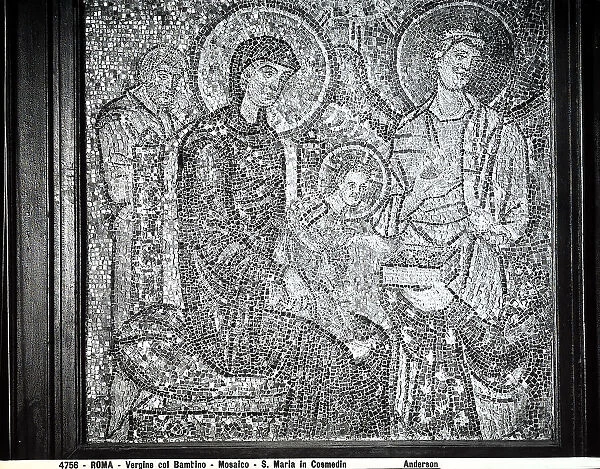 Adoration of the Magi, mosaic, Basilica of Santa Maria in Cosmedin, Rome