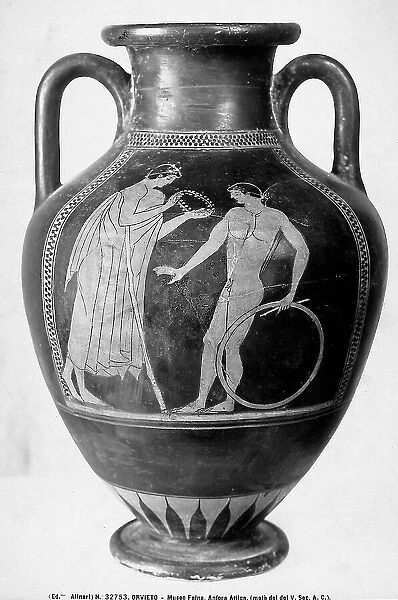Attic Amphora, located in the Claudio Faina Museum, Orvieto