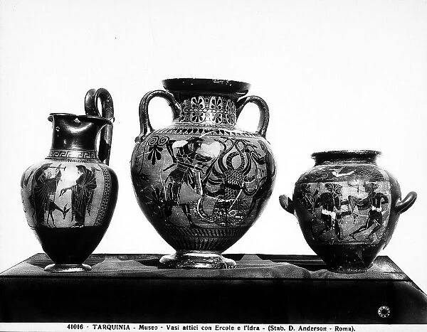Black figured Attic vases preserved in the Tarquinian National Museum, Tarquinia