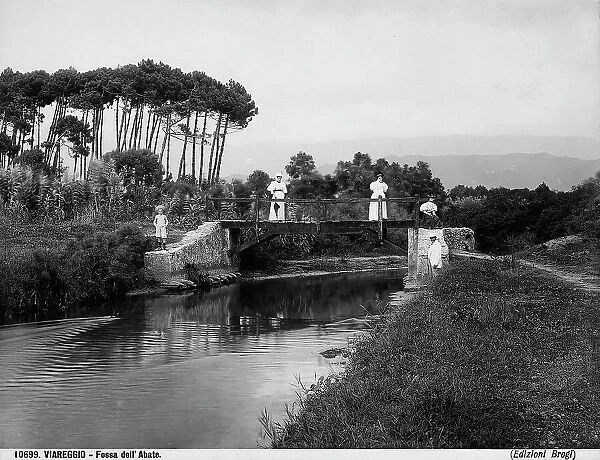 The bridge on the Fossa dell'Abate, near Lido di Camaiore, Versilia