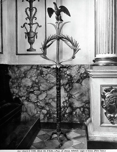 Bronze lectern, work by Pietro Tacca, preserved in the Cathedral of Colle Val d'Elsa