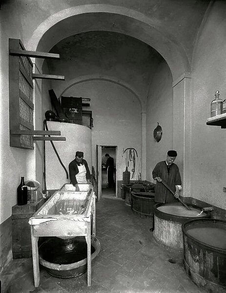 Chemical waste tanks at the Fratelli Alinari photography Firm, Via Nazionale, Florence