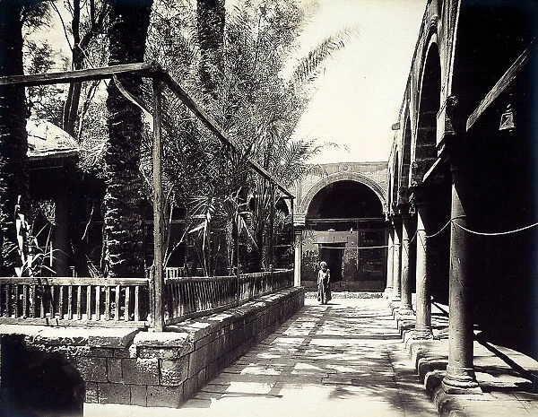 The cloister of a palace in Cairo, Egypt