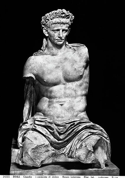 Colossal statue of the emperor Claudius, Lateran Museum, Rome. Today in Gregoriano Profano Museum (formerly Lateran Museum), Vatican Museums, Vatican City