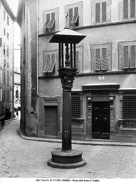 The column in the Piazza della Croce al Trebbio, in Florence