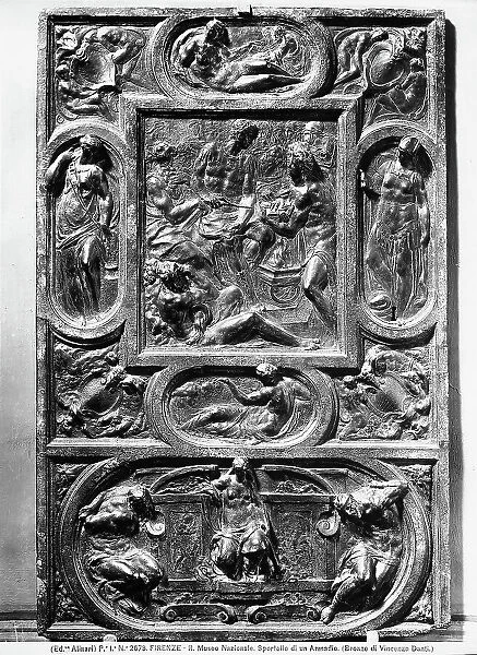 Door with reliefs of Augustus burning the Sibylline Books, by Vincenzo Danti, in the Museo Nazionale del Bargello, Florence