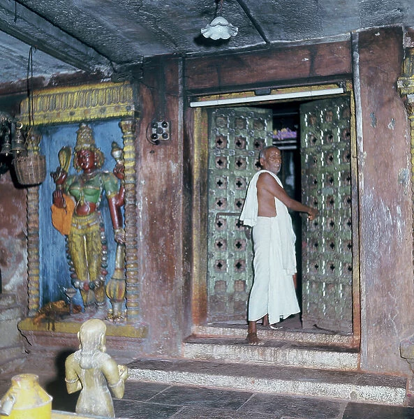 Entrance to a Brahmin's house, that according to the concept of Varna, the subdivision in a caste, is a member of the priestly class, the most prestigious of the four