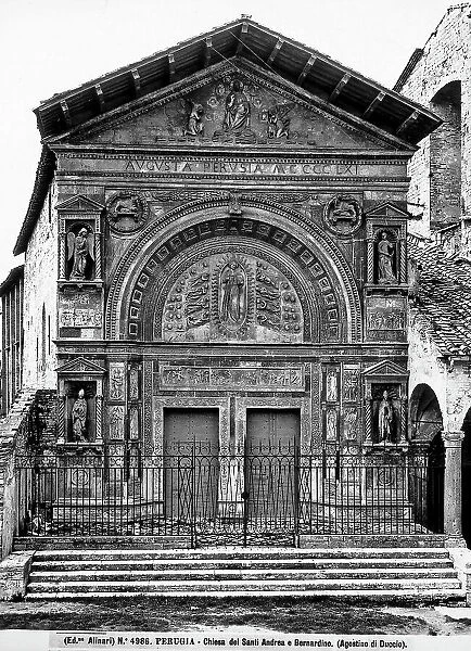 Faade of the Oratory of San Bernardino in Perugia