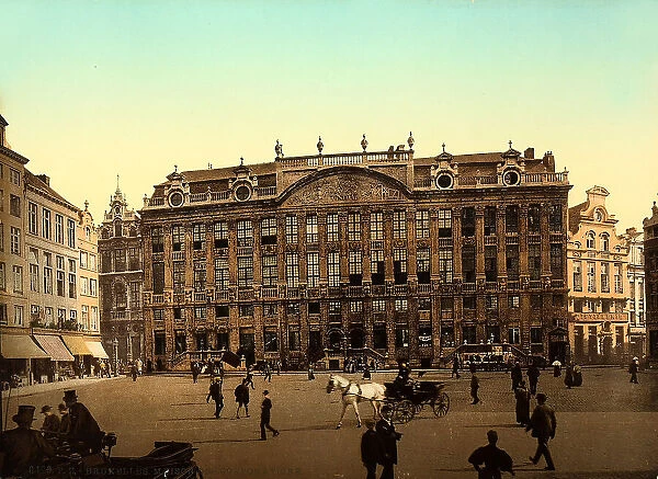 Faade of the Palace of the Dukes of Brabante in Brussels, Belgium