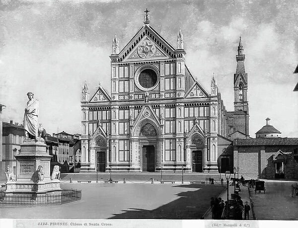 Facade of the Basilica of S. Croce in Florence