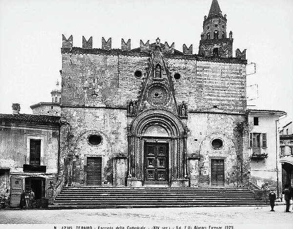 The facade of the Cathedral in Teramo