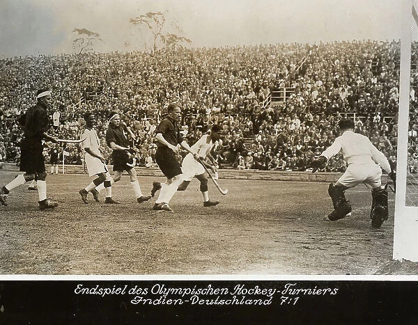 Final match of hockey during the 1936 Berlin Olympic Games